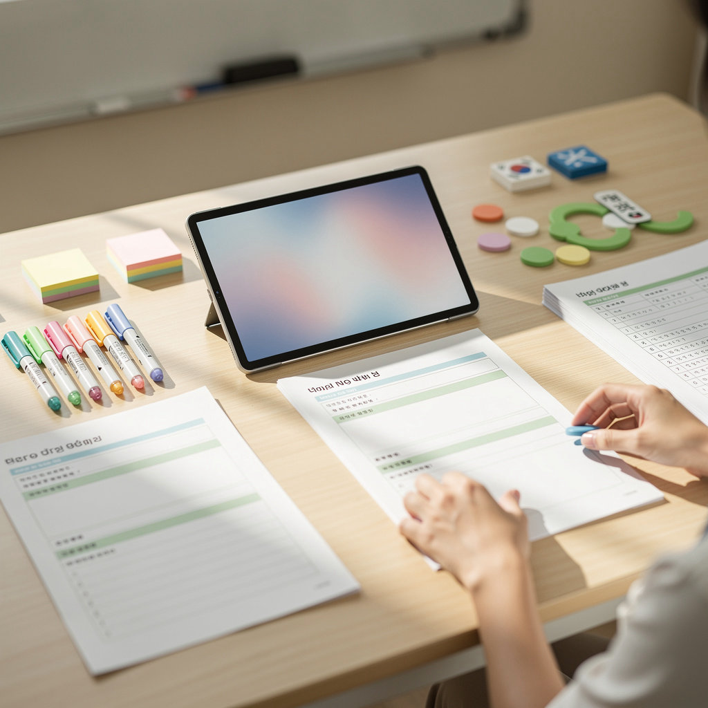 Olinesting classroom document display tool supporting Korean language education in Hà Nội